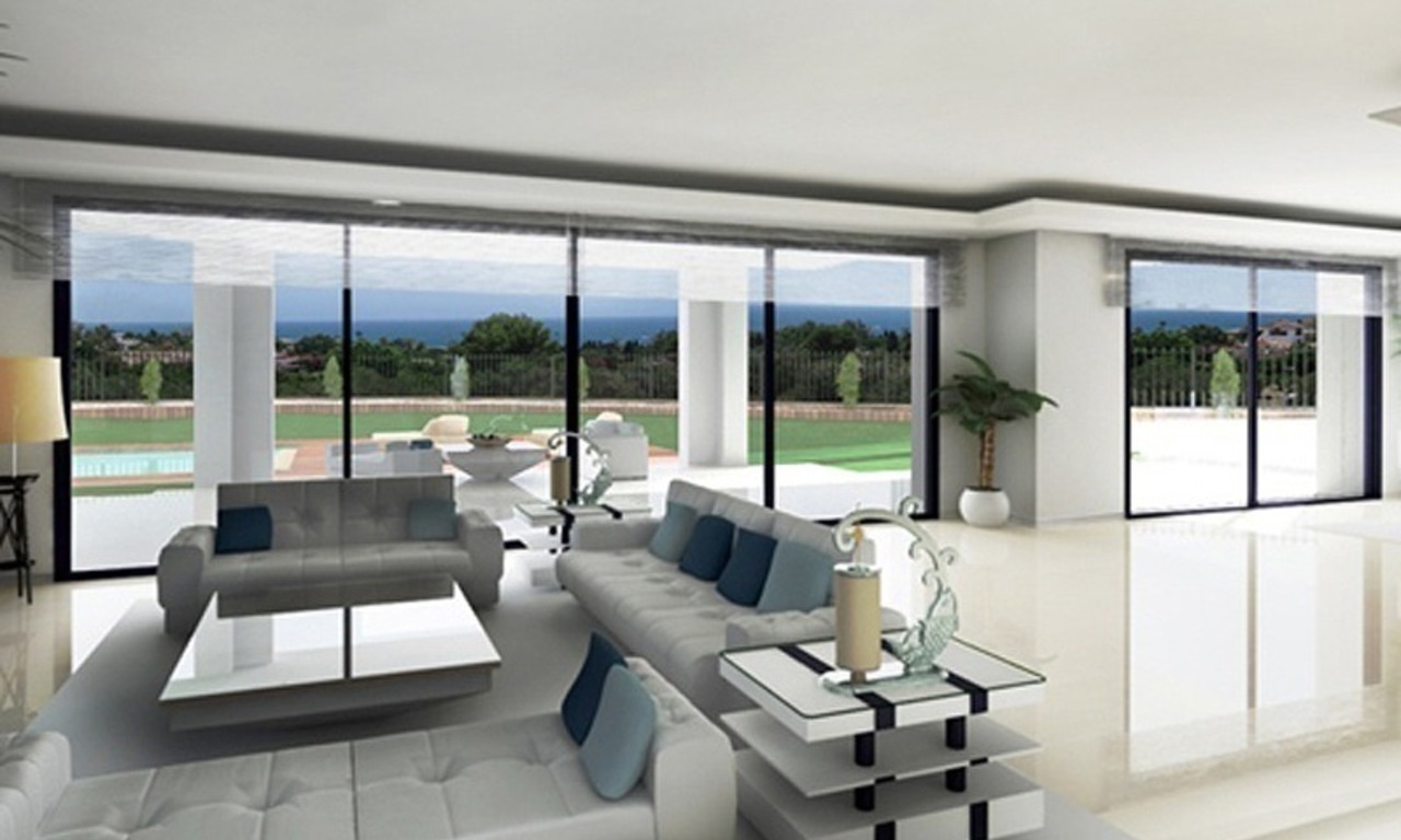 Moderne villa in aanbouw te koop aan de golf, Marbella – Benahavis 0