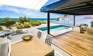 Moderne eerstelijns strand villa te koop in Marbella met schitterend zeezicht 1200 