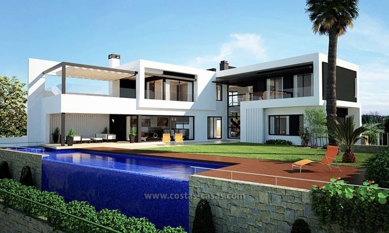 Moderne villa te koop. Eerstelijns golf, Nueva Andalucia, Marbella 0