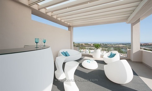 Nieuw luxe penthouse vakantie appartement te huur in moderne stijl in Marbella – Benahavis, Costa del Sol 