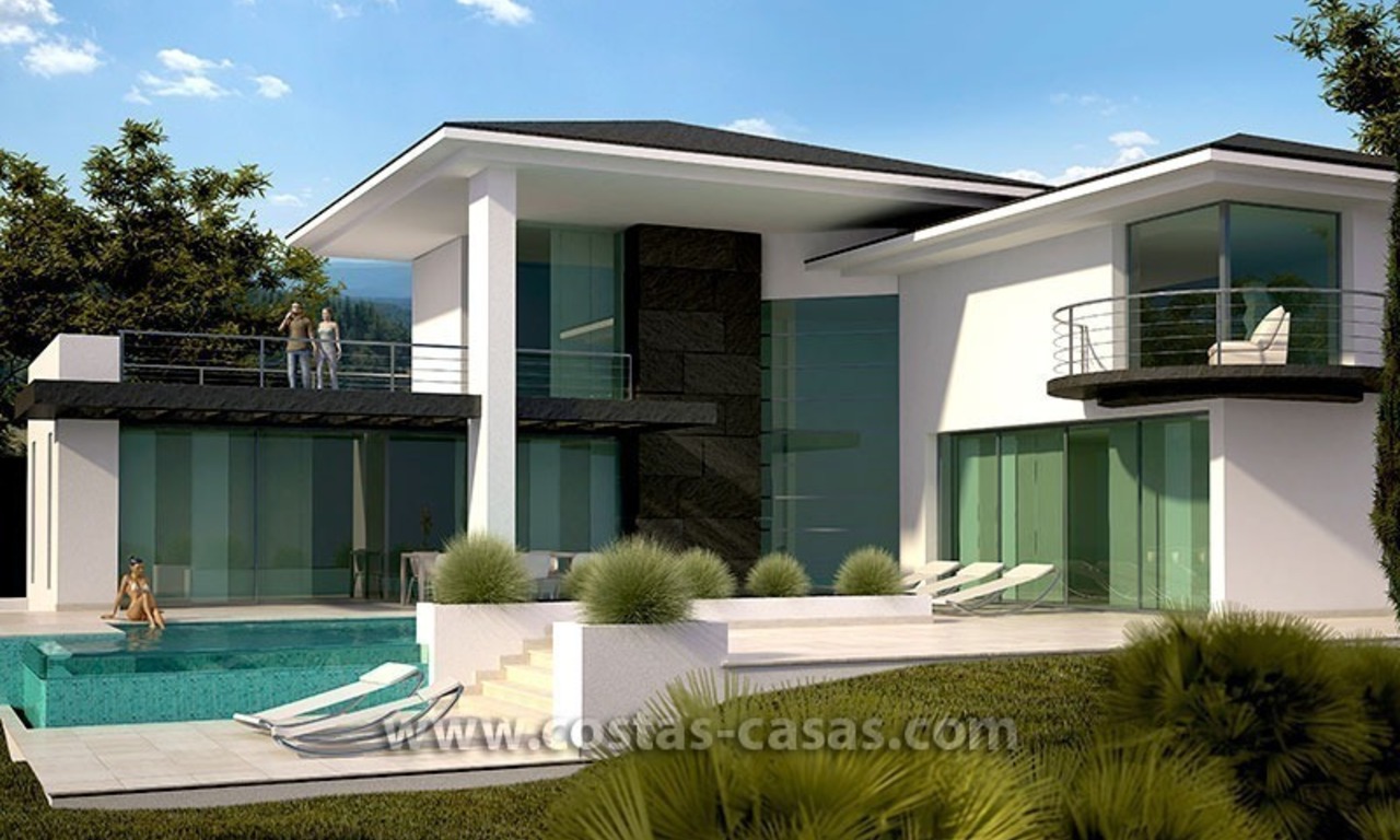 Nieuwe, moderne luxe villa te koop in Marbella, Costa del Sol 0