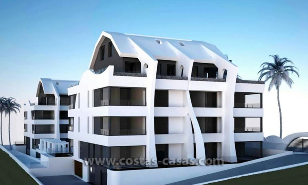 Moderne nieuwbouw design appartementen te koop vlakbij het strand in Marbella 1