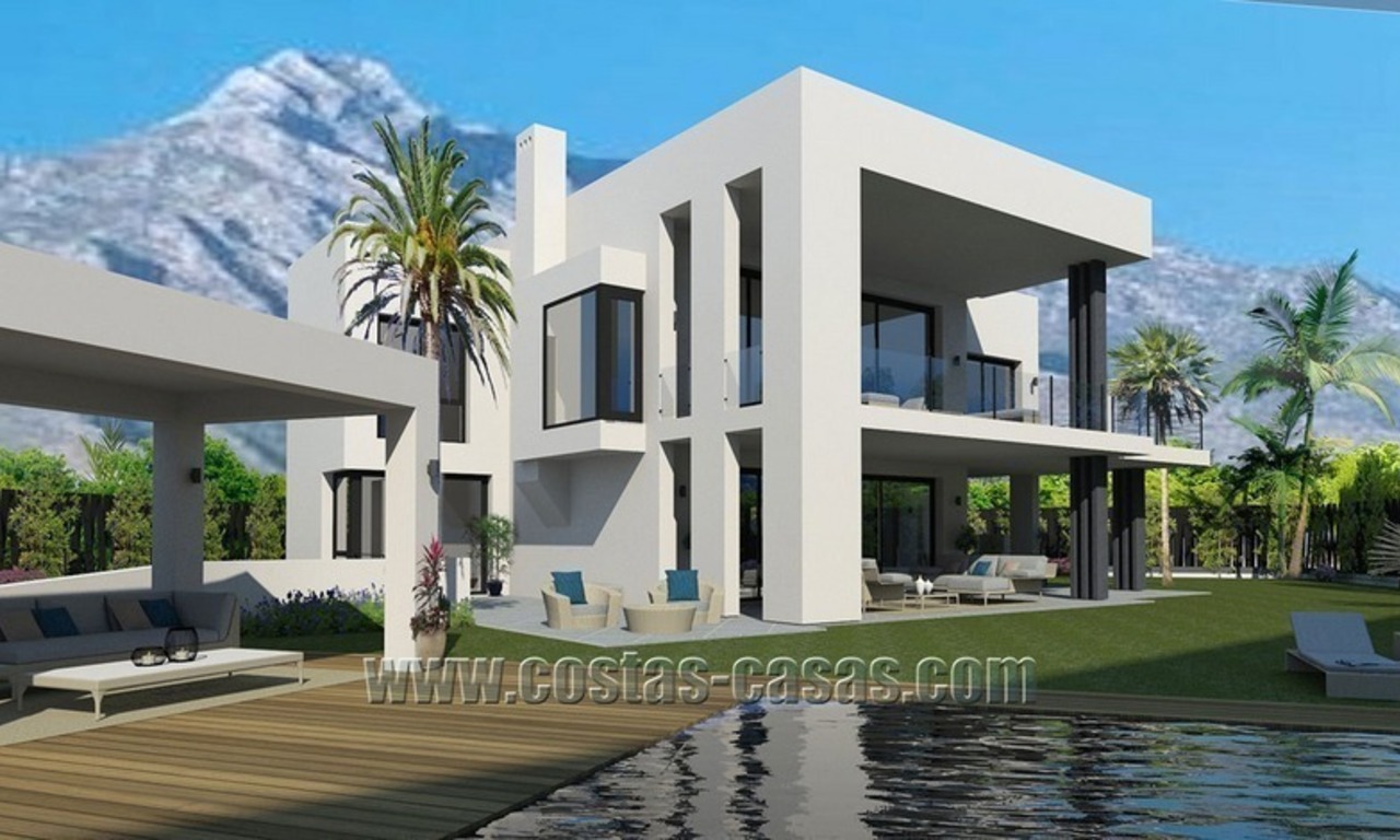 Moderne nieuwbouwvilla te koop op de Golden Mile in Marbella 1