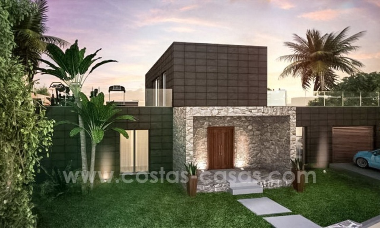 Nieuwe moderne villas te koop aan de Costa del Sol, tussen Estepona en Casares 1