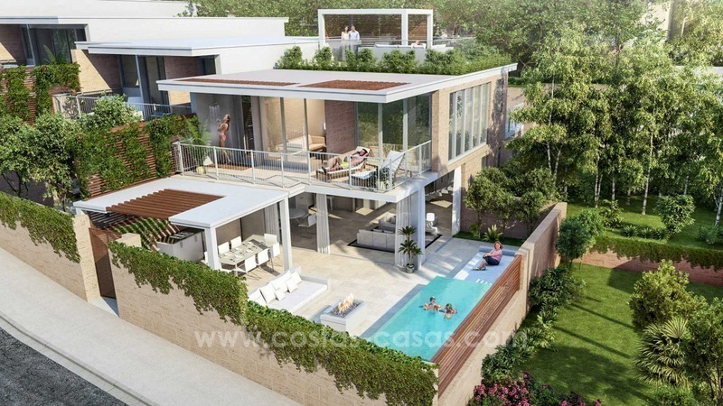 Te koop in Mijas, Costa del Sol: Nieuwe luxe moderne villa´s in een resort