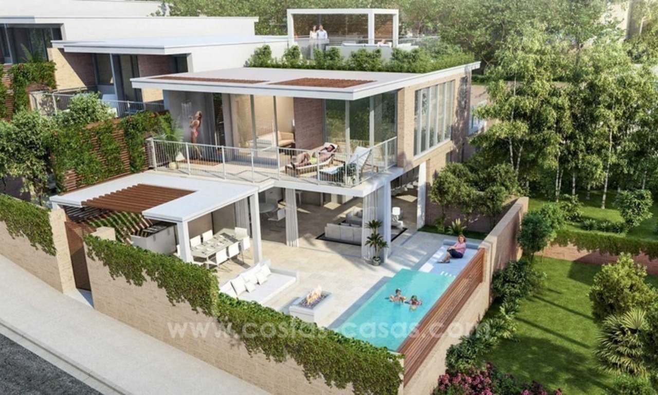 Te koop in Mijas, Costa del Sol: Nieuwe luxe moderne villa´s in een resort 0