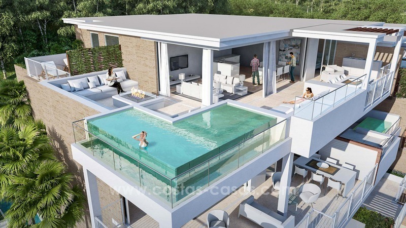 Nieuwe luxe moderne appartementen en villa´s te koop in Mijas, Costa del Sol
