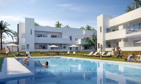 Nieuwe moderne appartmenten te koop in Nueva Andalucia te Marbella 