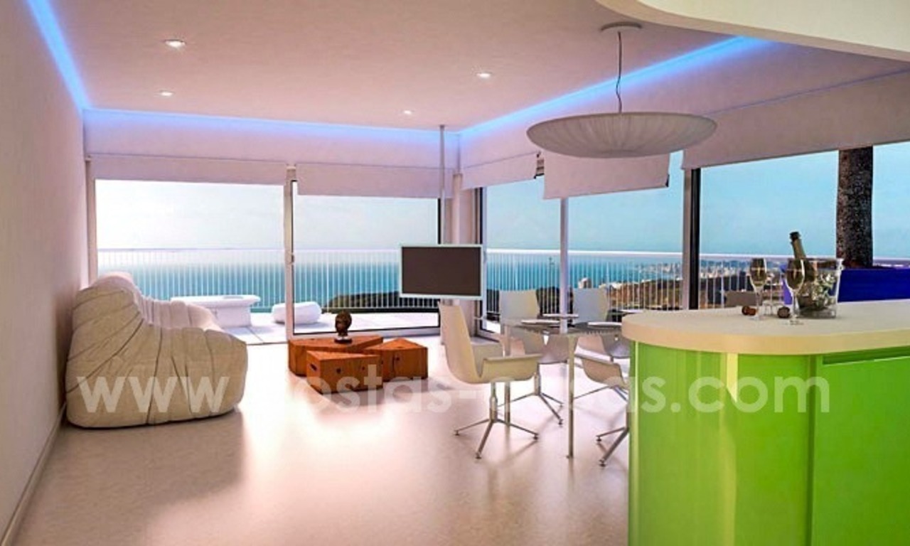 Nieuwe moderne luxe penthouses en appartementen te koop in Benalmadena, Costa del Sol 7