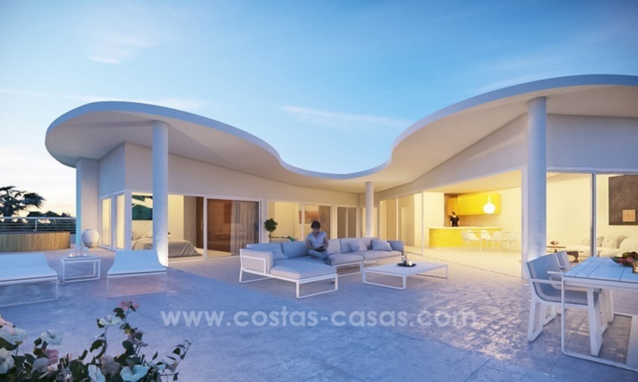 Nieuwe moderne luxe penthouses en appartementen te koop in Benalmadena, Costa del Sol 2