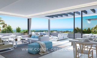 Instapklaar. Moderne nieuwe design appartementen te koop nabij het strand tussen Marbella en Estepona. Laatste units! 5600 