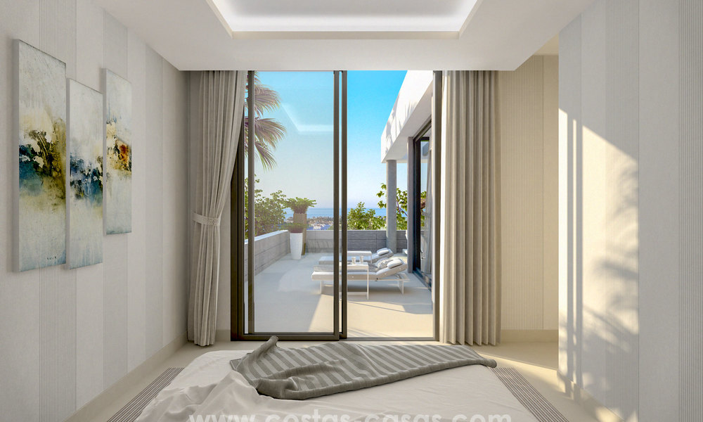 Instapklaar. Moderne nieuwe design appartementen te koop nabij het strand tussen Marbella en Estepona. Laatste units! 5602