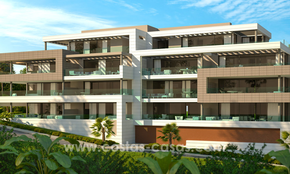 Instapklaar. Moderne nieuwe design appartementen te koop nabij het strand tussen Marbella en Estepona. Laatste units! 5598