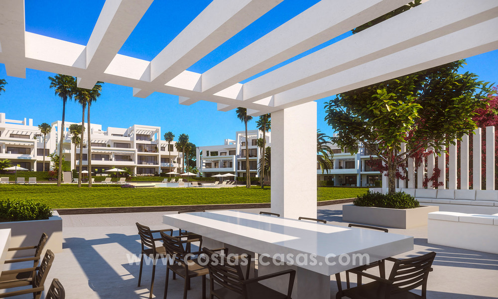 Moderne design appartementen te koop direct aan de golfbaan in Benahavis - Marbella 18836