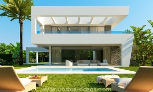 Nieuwe luxe Moderne Nieuwe villa´s te koop in oost Marbella 