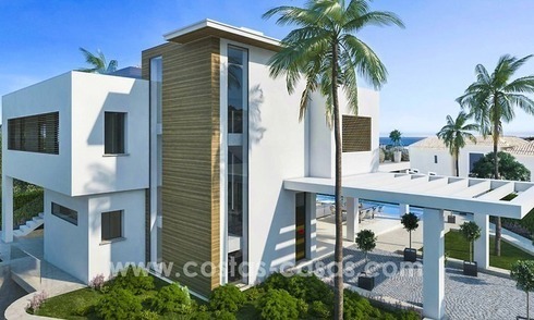 Nieuwe moderne villa te koop aan de golfbaan in Nueva Andalucia, Marbella 
