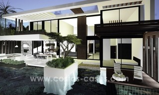 Nieuwe moderne design villa´s te koop met golf- en zeezicht in Marbella – Benahavis 4