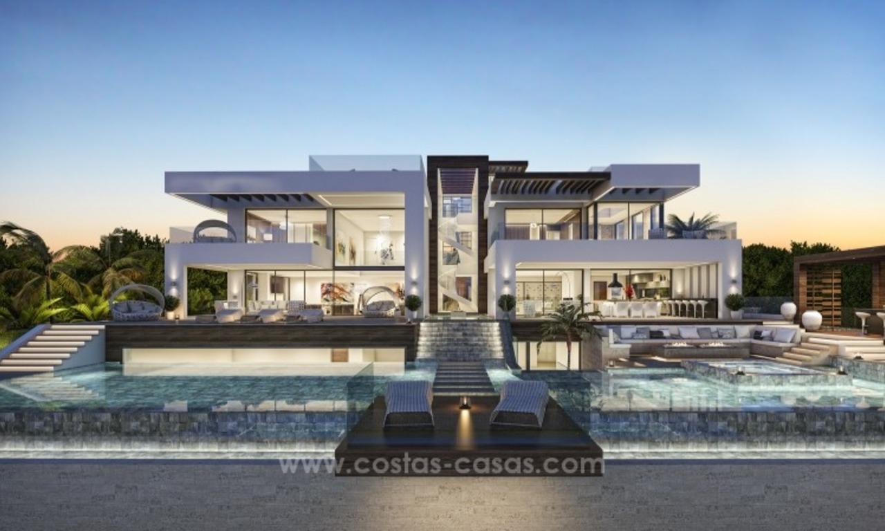 Nieuwe moderne villa te koop met tennis in Nueva Andalucia te Marbella 2