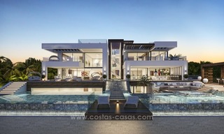 Nieuwe moderne villa te koop met tennis in Nueva Andalucia te Marbella 2