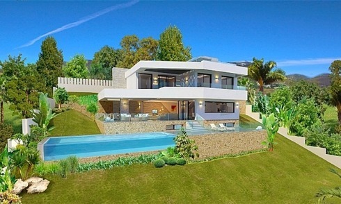 Koopje! Nieuwe moderne villa te koop met zeezicht in Benahavis – Marbella 