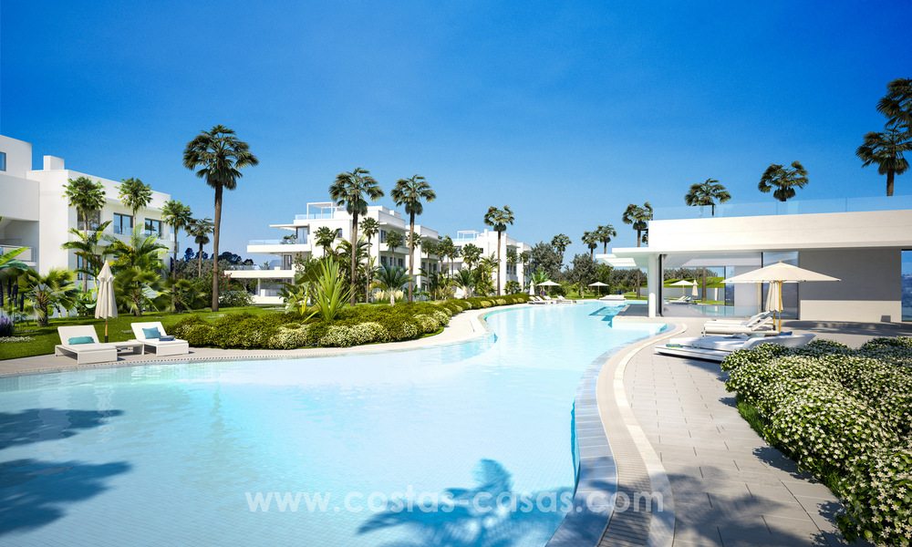 Instapklare moderne design appartementen te koop, nabij de golfbaan tussen Marbella en Estepona 23744