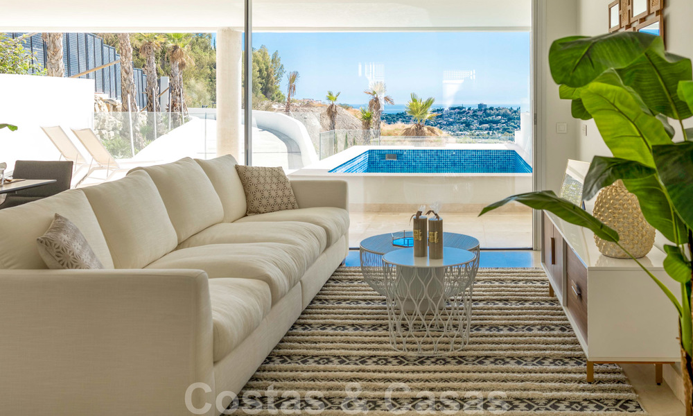 Moderne design appartementen met eigen zwembad te koop in boutique complex in Nueva Andalucia te Marbella 28752