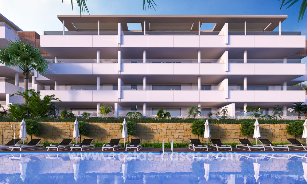 Nieuwe moderne appartementen te koop in Benahavis - Marbella met golf en zeezicht. Instapklaar. 7324