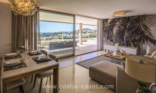 Nieuwe moderne appartementen te koop in Benahavis - Marbella met golf en zeezicht. Instapklaar. Laatste unit: Penthouse! 7354 