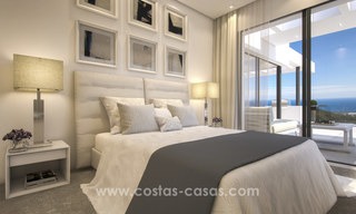 Moderne nieuwe luxe appartementen te koop met zeezicht op slechts enkele minuten rijden van Marbella centrum 4649 