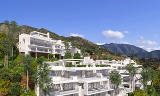 Moderne nieuwe luxe appartementen te koop met zeezicht op slechts enkele minuten rijden van Marbella centrum 4671 