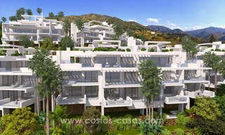 Moderne nieuwe luxe appartementen te koop met zeezicht op slechts enkele minuten rijden van Marbella centrum 4672 