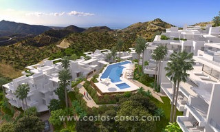 Moderne nieuwe luxe appartementen te koop met zeezicht op slechts enkele minuten rijden van Marbella centrum 4676 