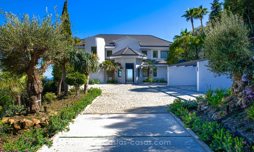 Moderne Design villa te koop met zeezicht in La Zagaleta, Benahavis – Marbella 21143