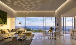Instapklare spectaculair moderne luxe eerstelijns strand appartementen te koop in Estepona, Costa del Sol 3829 