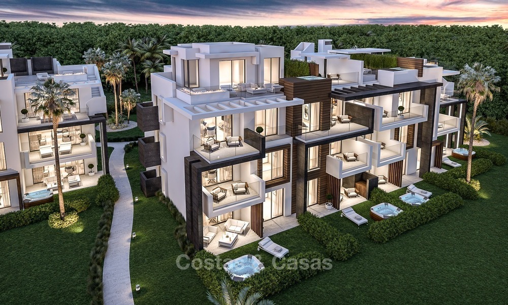 Nieuwe, Moderne Appartementen te koop aan de New Golden Mile, op korte Loopafstand van het Strand, Marbella - Estepona 1135