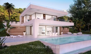 Koopje! Eerstelijns Golf, Moderne, Designer villa's met Panoramisch Uitzicht te koop op The New Golden Mile, Estepona - Marbella 1247 