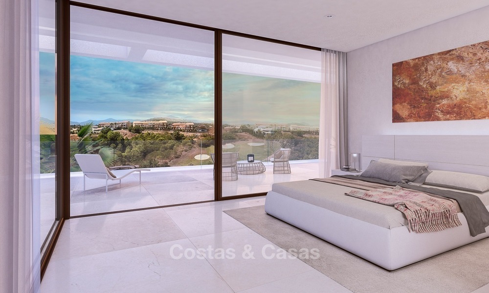 Koopje! Eerstelijns Golf, Moderne, Designer villa's met Panoramisch Uitzicht te koop op The New Golden Mile, Estepona - Marbella 1249