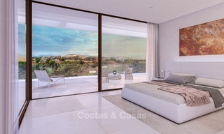 Koopje! Eerstelijns Golf, Moderne, Designer villa's met Panoramisch Uitzicht te koop op The New Golden Mile, Estepona - Marbella 1249 