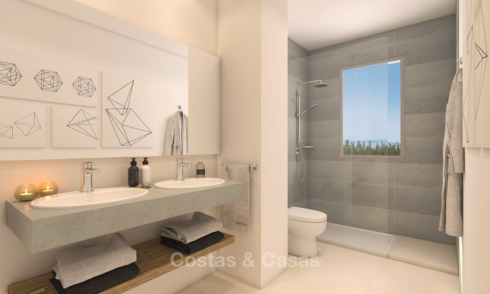Moderne Appartementen met Zeezicht te koop, vlakbij het Strand in Benalmádena, Costa del Sol. Opgeleverd! 1288