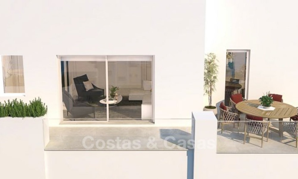 Moderne Appartementen met Zeezicht te koop, vlakbij het Strand in Benalmádena, Costa del Sol. Opgeleverd! 1289