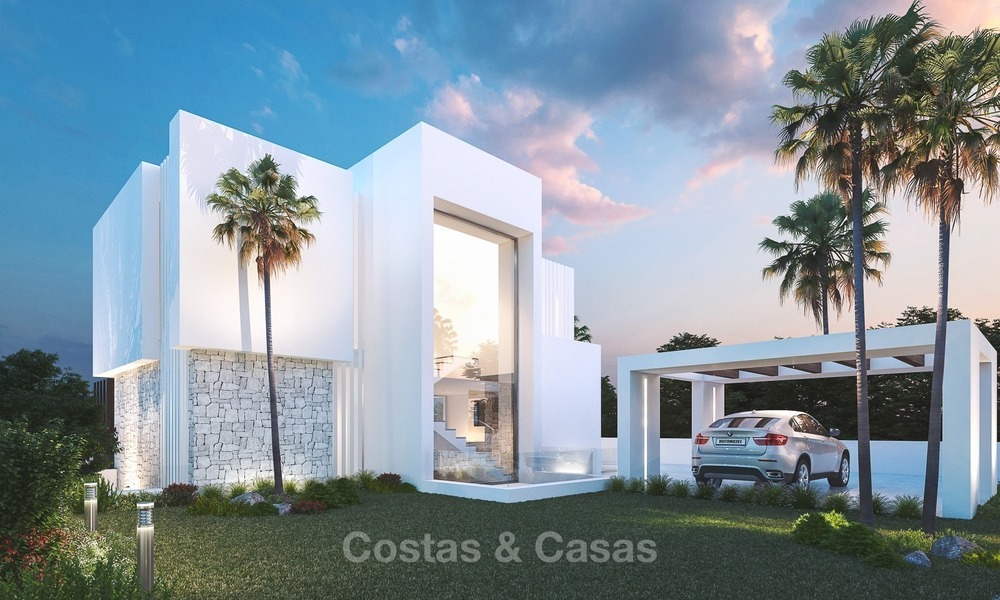 Nieuwbouw Project van Moderne Villa's met Zeezicht te koop, in Mijas, Costa del Sol 1310