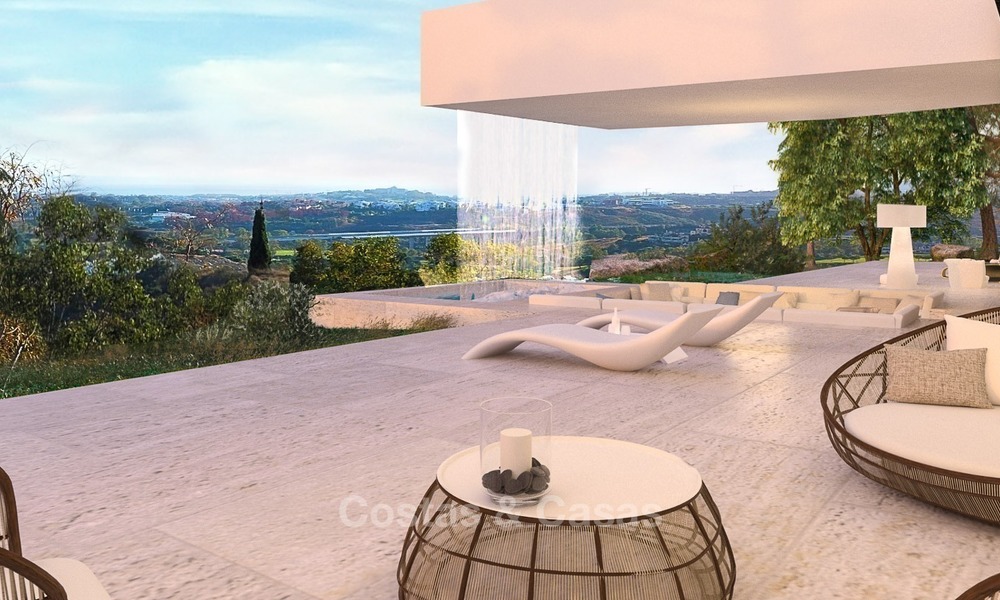 Spectaculaire, Moderne - Andalusische stijl villa te koop met Golf- en zeezicht, Benahavis - Marbella 1414