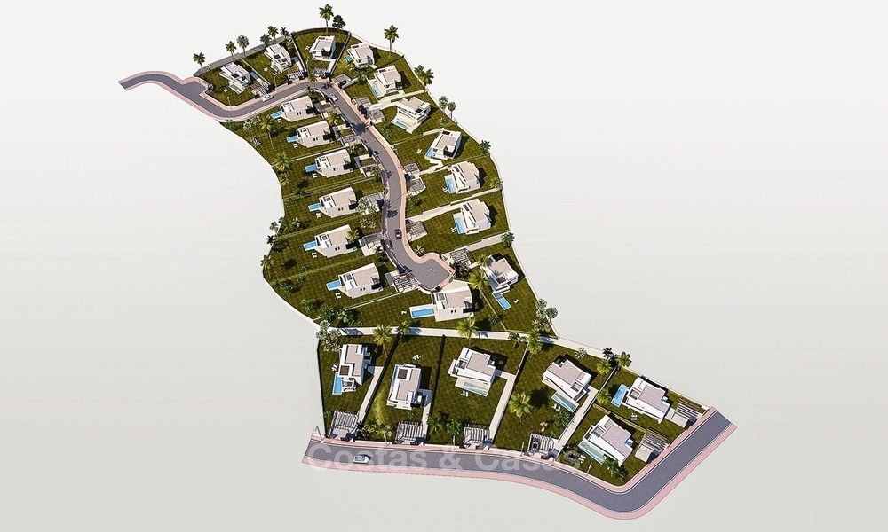 Gated Community met 25 Moderne Villa's te koop nabij een Golf Resort aan de New Golden Mile, Marbella – Estepona 1819