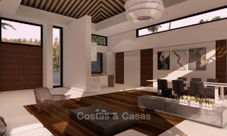 Nieuwe, Moderne Thaise stijl villa met Zeezicht te koop aan de New Golden Mile, Estepona - Marbella 2047 