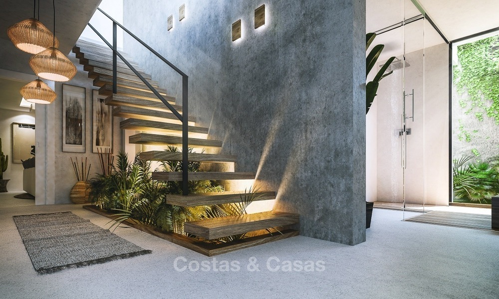 Moderne Hedendaagse villa's te koop in een Nieuw Project, Eerstelijns Golf in Estepona - Marbella 2055