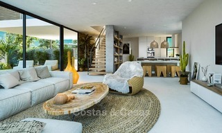 Moderne Hedendaagse villa's te koop in een Nieuw Project, Eerstelijns Golf in Estepona - Marbella 2059 