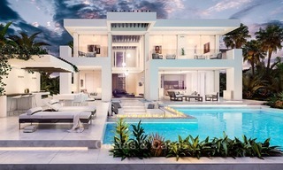 Twee moderne, eigentijdse designer villa's te koop in Mijas - Costa del Sol 2076 