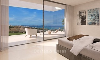Moderne hedendaagse designer villa te koop met uitzicht op zee in Benalmadena aan de Costa del Sol 2105 