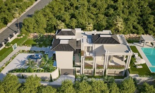 Elegante villa in designerstijl te koop, eerstelijn golf, gelegen in een vijfsterren golfresort aan de New Golden Mile, Marbella - Benahavis 2108 