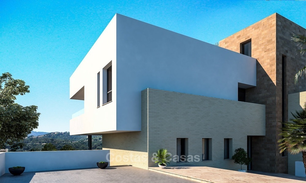 Unieke kans om een Moderne, Luxe Villa in Aanbouw te kopen met Zee- en Golf zicht, in Benahavis, Marbella 2292